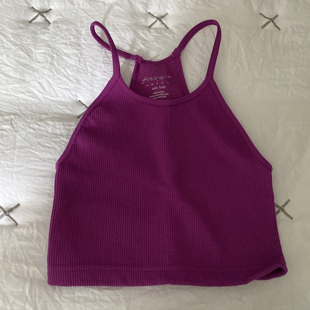 NWOT Free People Movement and Hatch Ribbed Crop Top - Picture 4 of 6